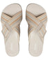Woman's Sandals Clarks Cloudsteppers Arla Wave Sandal Beige Size 9M